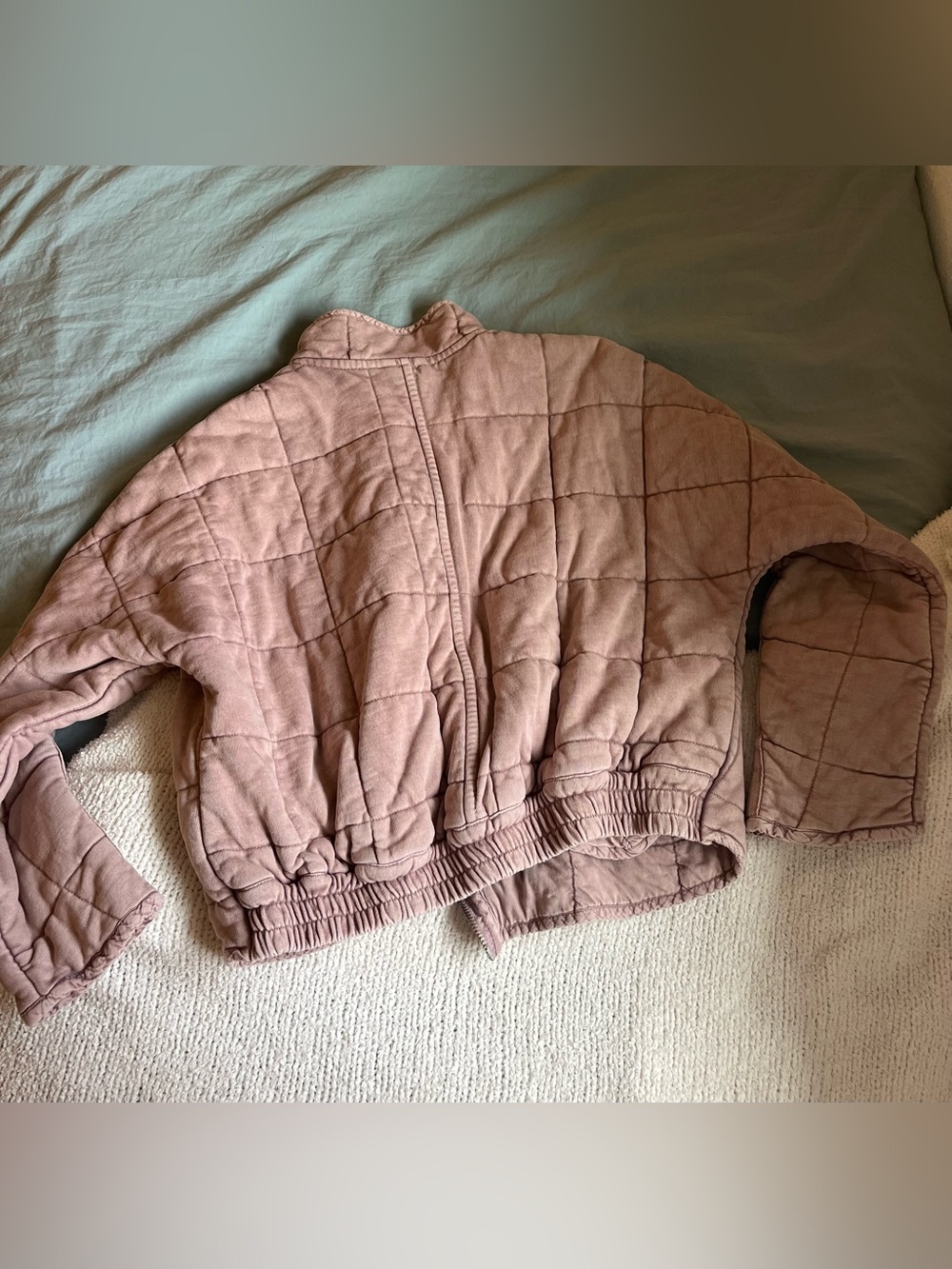 Free People Dusty Mauve Quilted Jacket - Picture 5 of 5